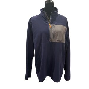 Men’s Timberland Navy 1/2 Zip Front Pullover Fleece Jacket XL